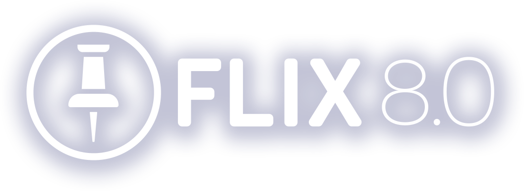 Flix 8.0 Logo with shadow