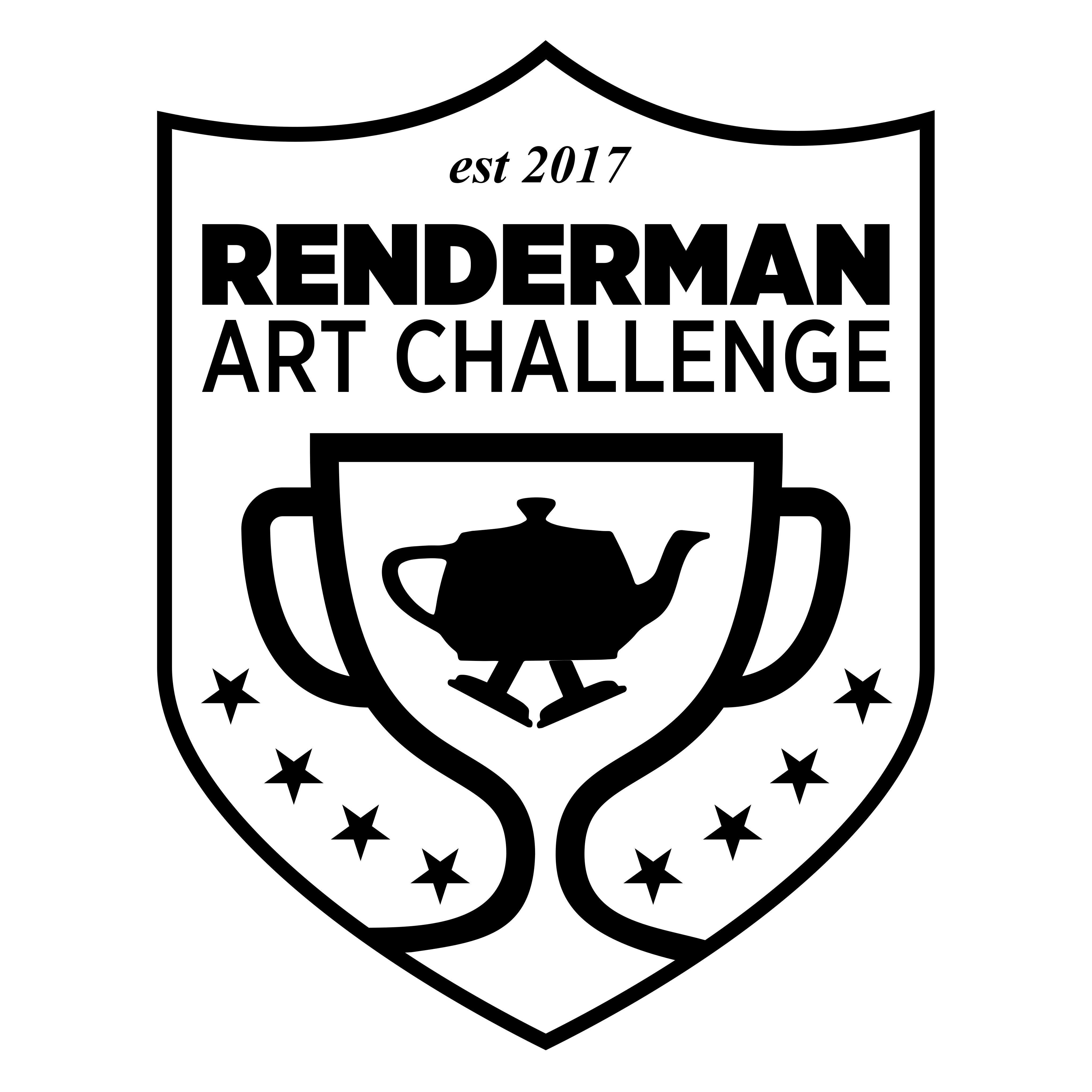 art-challenge-shield-white-4k